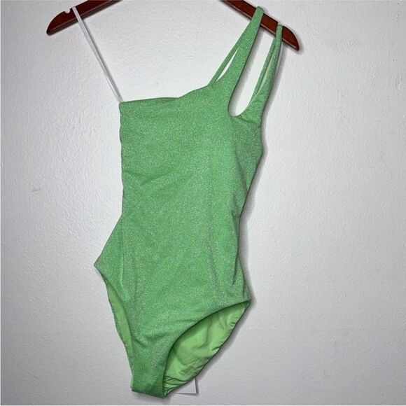 BECCA By Rebecca Virtue Glimmer
Asymmetrical One-Piece Swimsuit Size Small - Picture 3 of 8